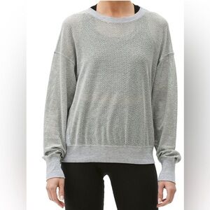 Michael Stars GiGi Mesh Pullover EVEREVE Size Medium Grey C106